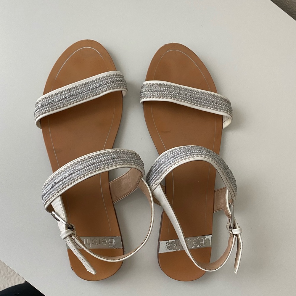 White sandals